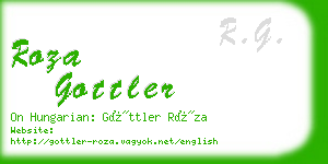 roza gottler business card